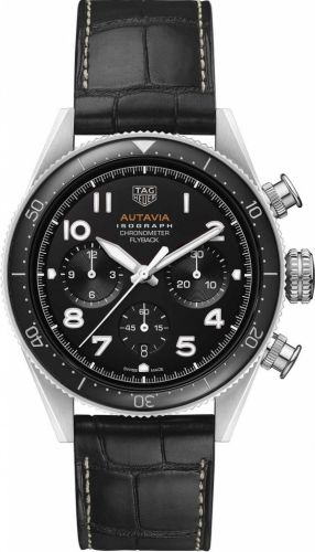 TAG Heuer Autavia Heuer 02 Isograph Stainless Steel / Black / Strap